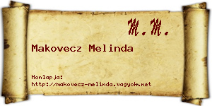 Makovecz Melinda névjegykártya